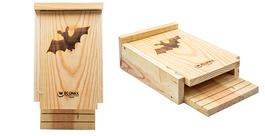 ECONEX SOLID WOOD SHELTER BOX FOR BATS